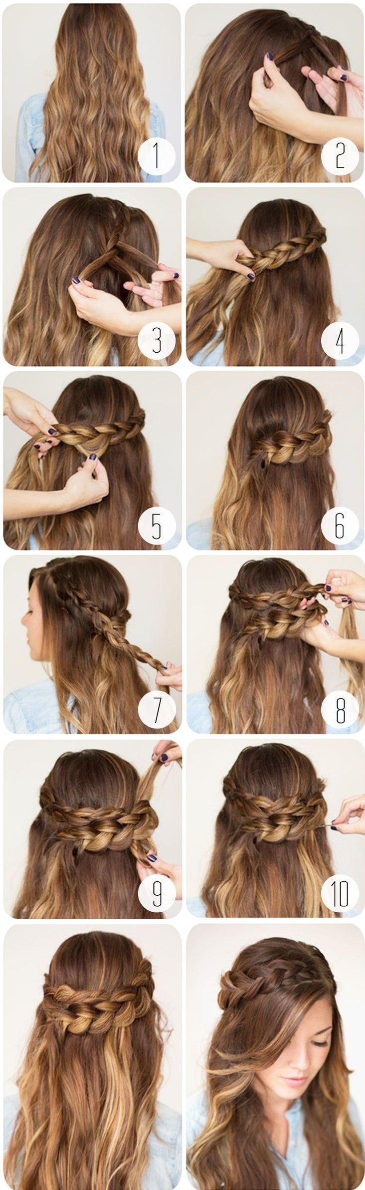 15 Holiday Party Hairdos That Take 10 Minutes or Less  Diferentes  peinados, Peinados con cintas, Color gris cabello