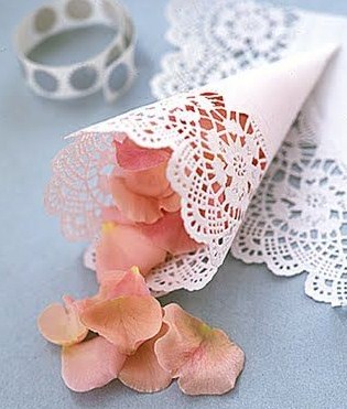 Blog de bodas - Yo dire que si: Tutorial (DIY): Conos de blonda para tu boda .