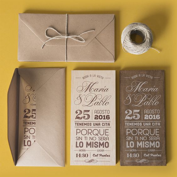 Invitaciones de boda originales? Las tenemos todas  Unique wedding cards,  Wedding cards, Wedding invitations