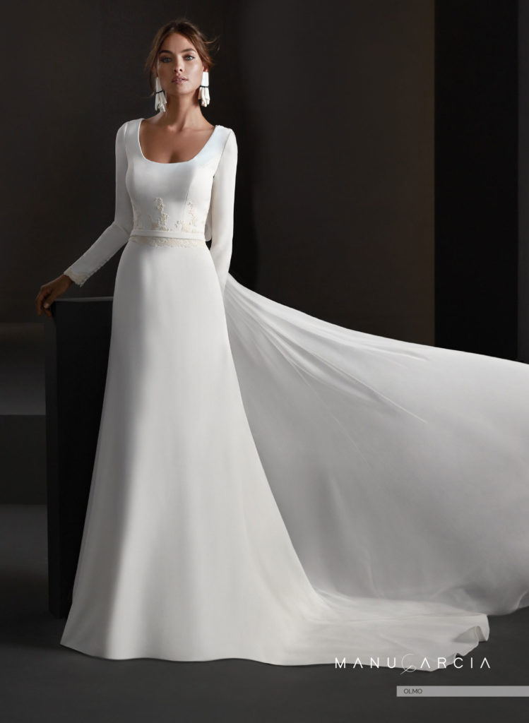 Vestidos de novia con manga larga. Colección 2020 García Blog HigarNovias