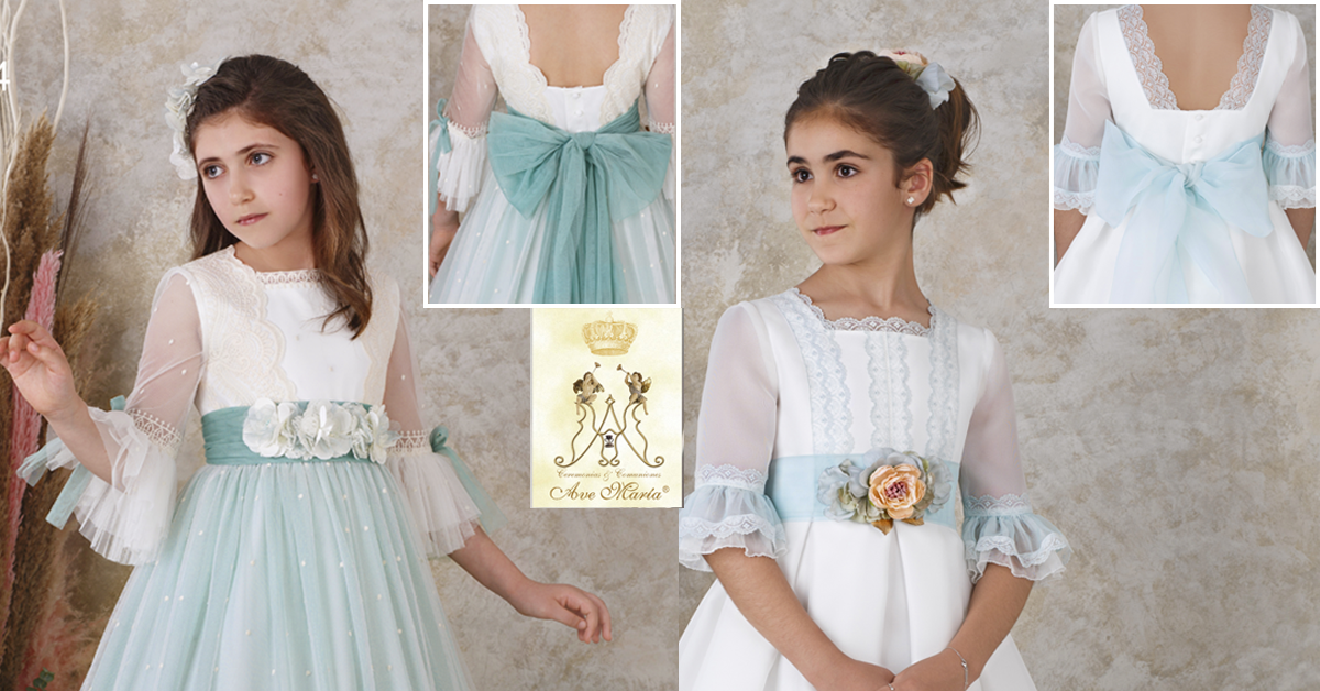 Dresses from the new Communion collection Ave Maria | Blog HigarNovias