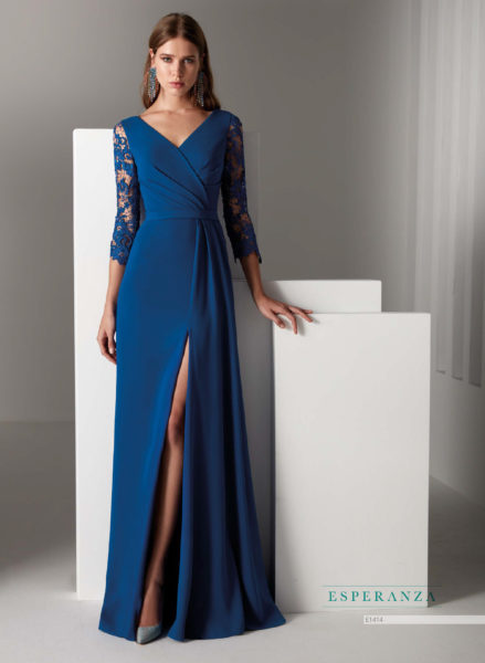 alineación de apoyo Vestidos de fiesta azules muy elegantes en la colección Esperanza de Manu  García | Blog HigarNovias