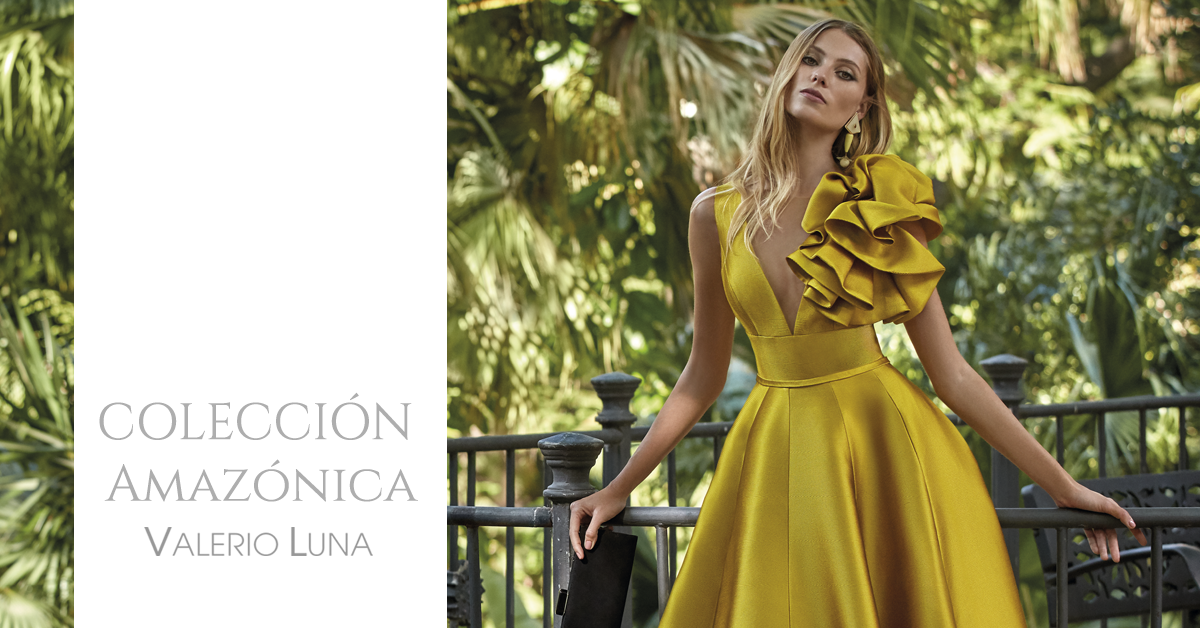 Amazónica, la nueva colección de vestidos de fiesta de Valerio Luna
