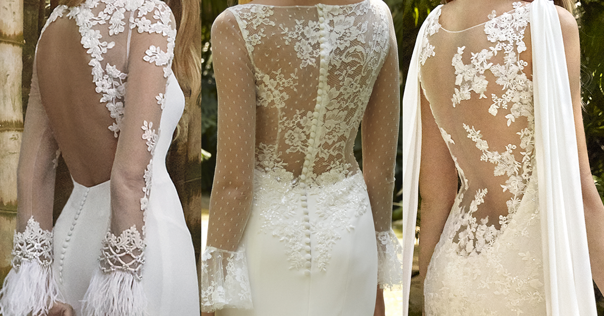 Las 3 espaldas de novia más espectaculares de Valerio Luna