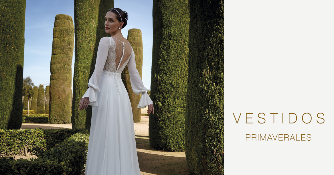 Vestidos de novia primaverales para cada tipo de boda